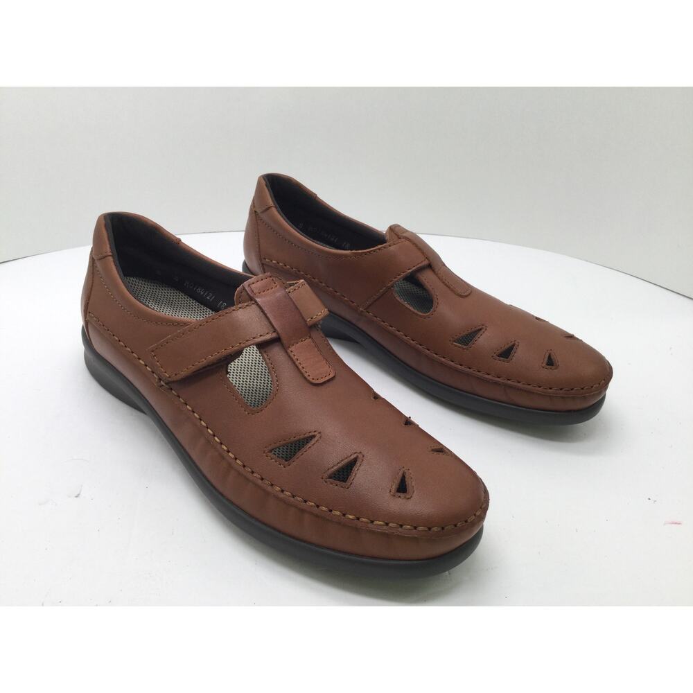 SAS Roamer Chestnut Brown Slip On Loafer Womens 7.5N Comfort Shoes New - Picture 5 of 12